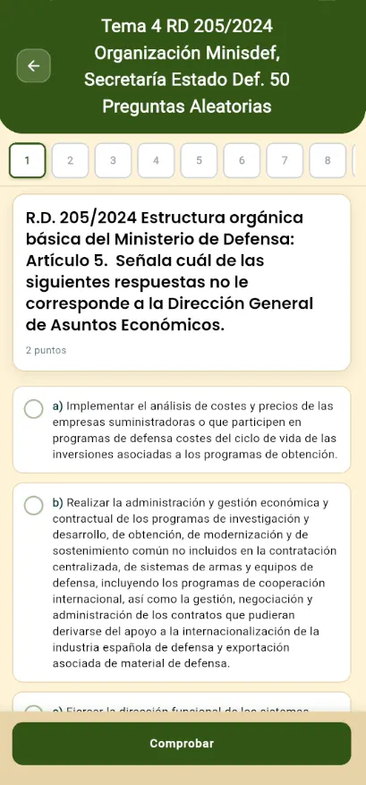 Tests de evaluación en GranaFas